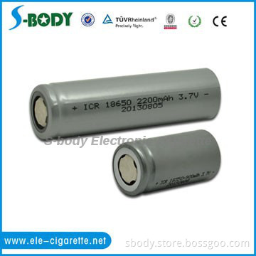 li ion battery 18650 3.7v 2200mah can be rechargeable